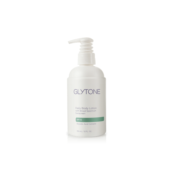 Glytone daily body lotion with broad spectrum sunscreen