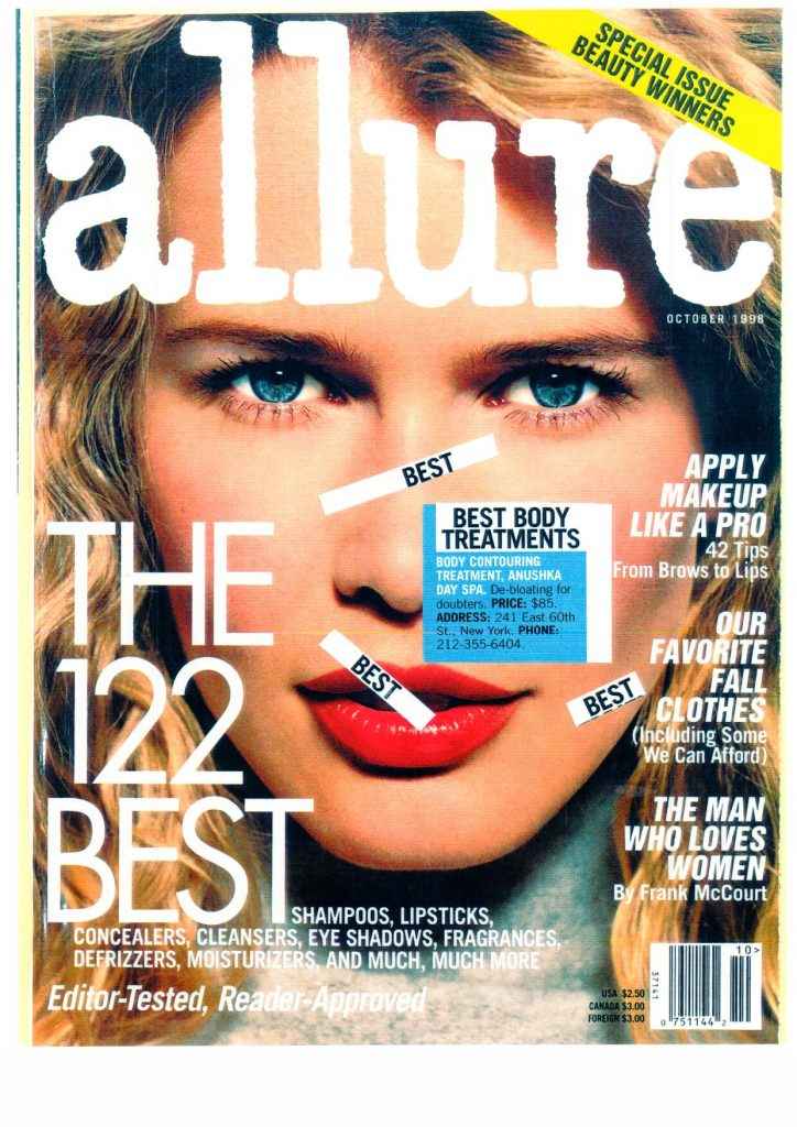 Claudia Schiffer's Allure Cover magazine: The 122 Best