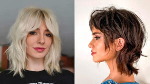 two different women with the wolf haircut